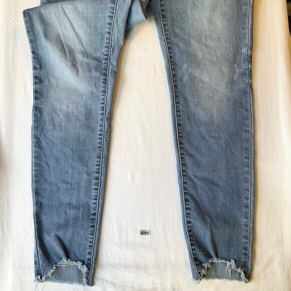 Aeropostale Women Jeggings size 10 Regular Blue High Waisted Stretch Boot Cut - Picture 7 of 12